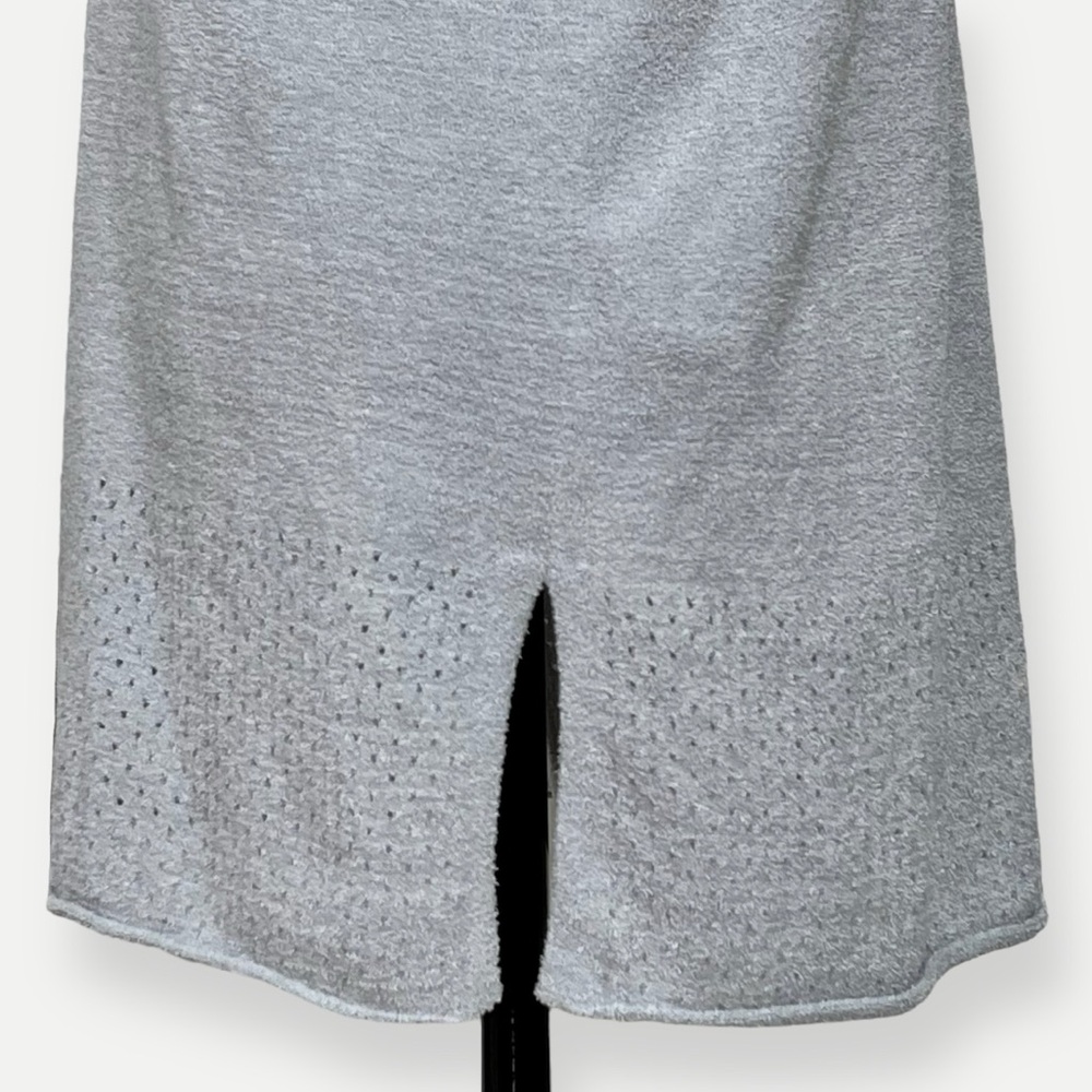 Barefoot Dreams CozyChic Ultra Lite Gray Hooded Pullover - Picture 6 of 10